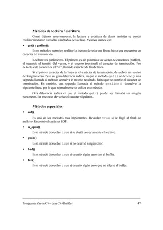 Programación en C++ con C++ Builder | PDF