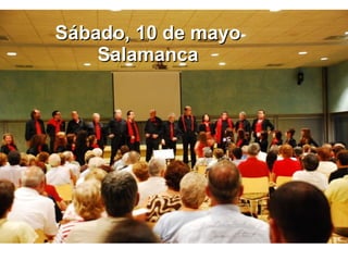 Sábado, 10 de mayo Salamanca 