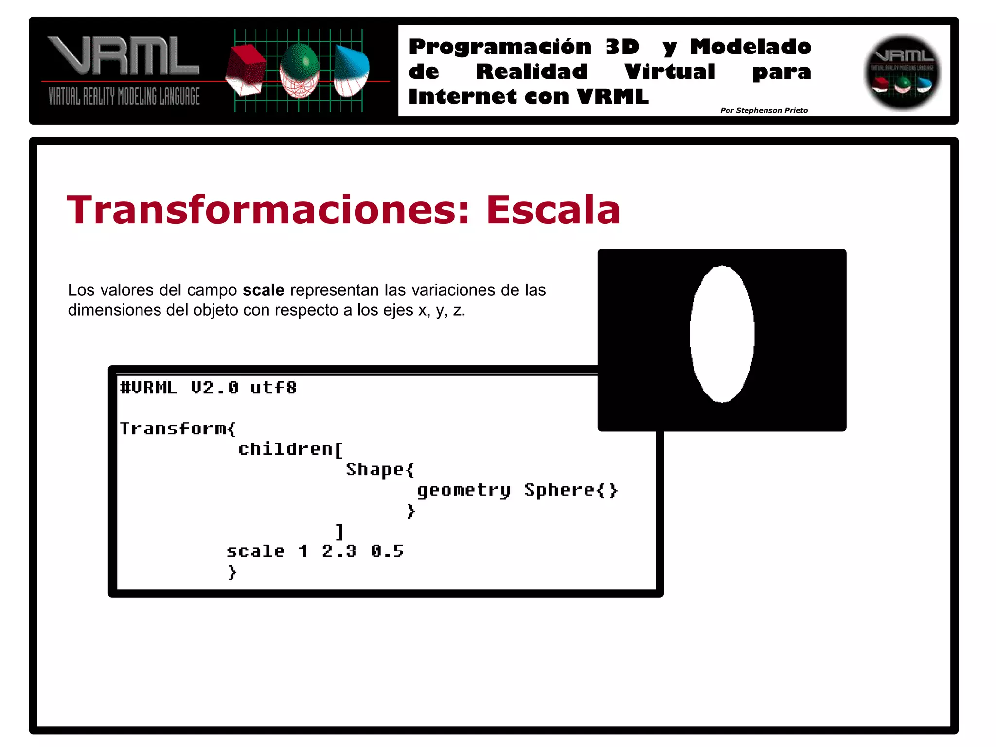 Programación 3D y Modelado de Realidad Virtual para Internet con VRML 2.0