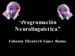 “ Programación Neurolinguistica” Johanna Elizabeth López Ramos 