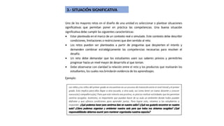 3.- SITUACIÓN SIGNIFICATIVA
 