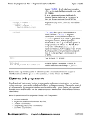 PROGRAMAR EN VISUAL FOXPRO 9, ESPAÑOL REV | PDF