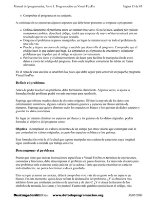 PROGRAMAR EN VISUAL FOXPRO 9, ESPAÑOL REV | PDF
