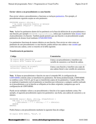 PROGRAMAR EN VISUAL FOXPRO 9, ESPAÑOL REV | PDF