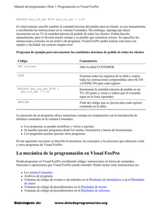 PROGRAMAR EN VISUAL FOXPRO 9, ESPAÑOL REV | PDF