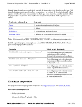 PROGRAMAR EN VISUAL FOXPRO 9, ESPAÑOL REV | PDF