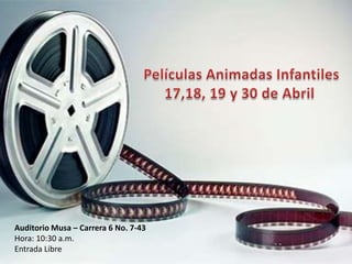Auditorio Musa – Carrera 6 No. 7-43
Hora: 10:30 a.m.
Entrada Libre
 