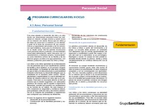 Propuesta curricular.