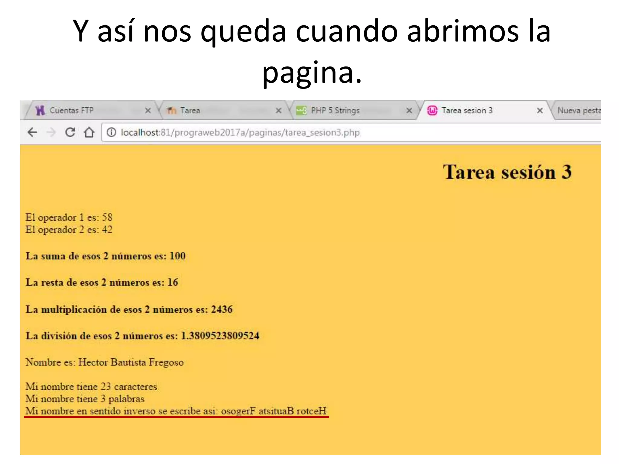 Y así nos queda cuando abrimos la
pagina.
 