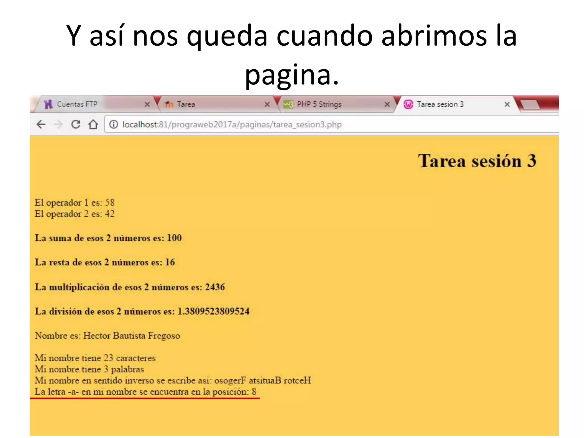 Y así nos queda cuando abrimos la
pagina.
 