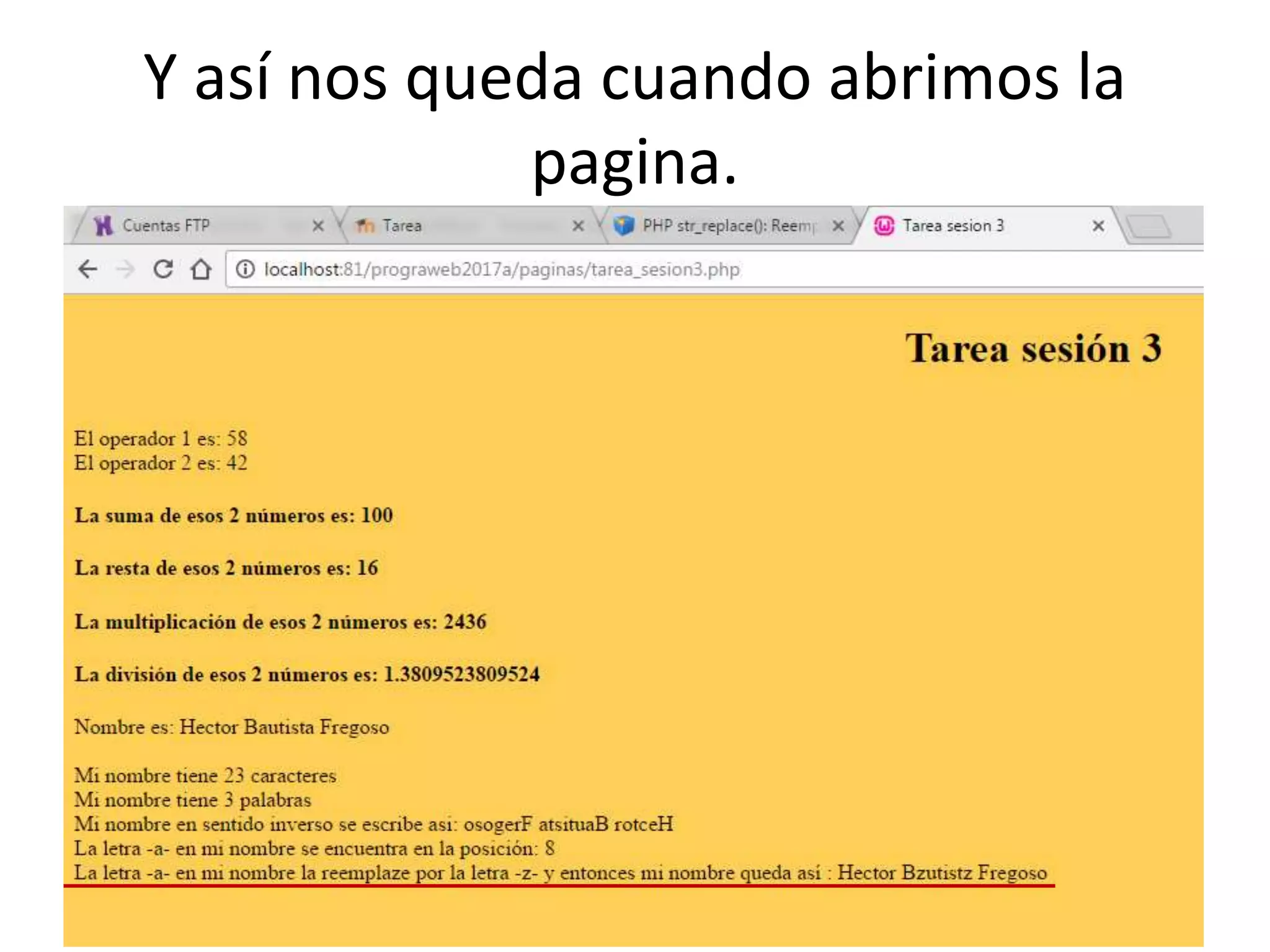 Y así nos queda cuando abrimos la
pagina.
 