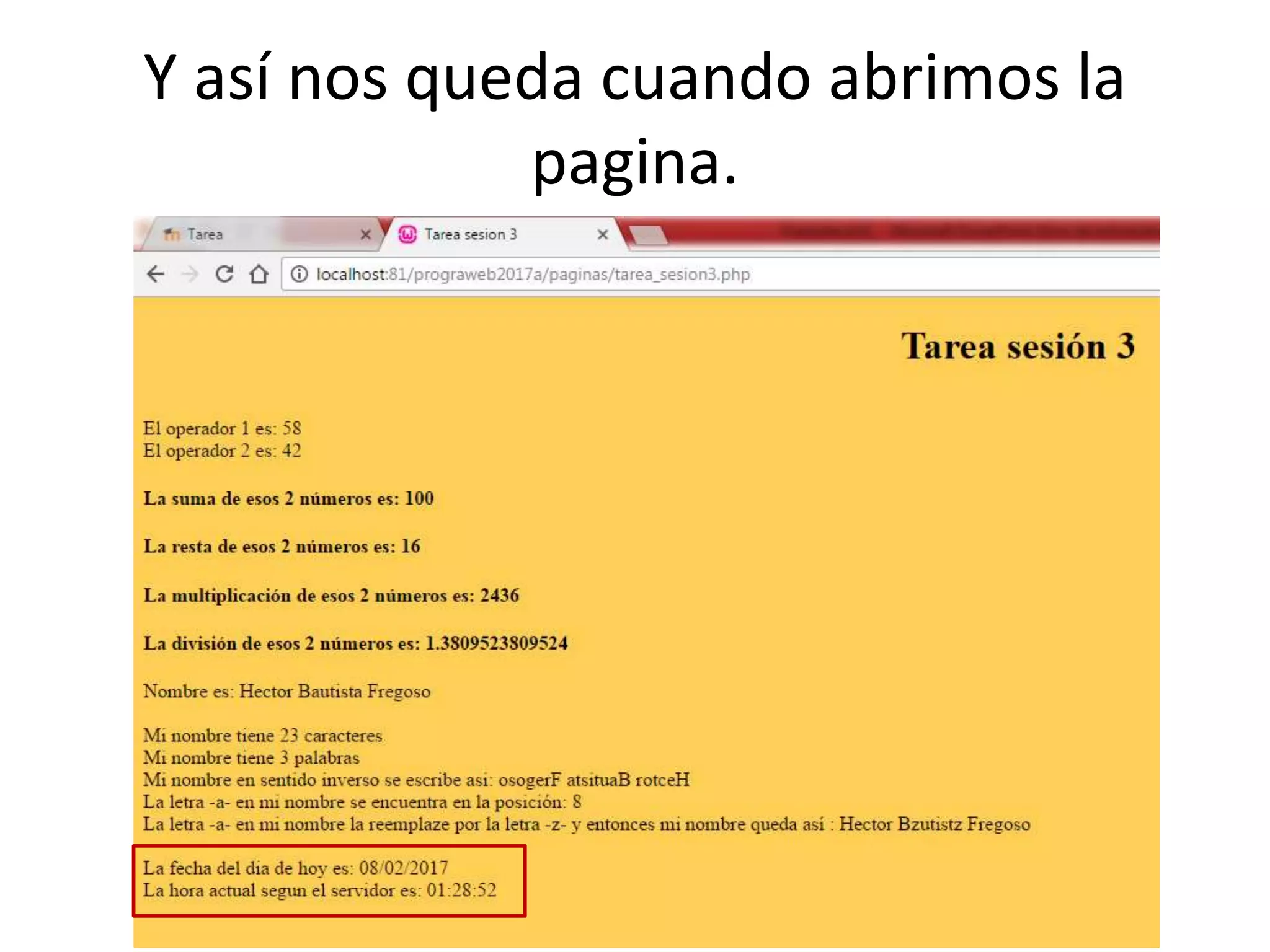 Y así nos queda cuando abrimos la
pagina.
 
