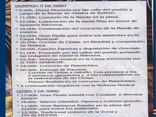 Programación: Fiestas Busquístar Mayo 2012