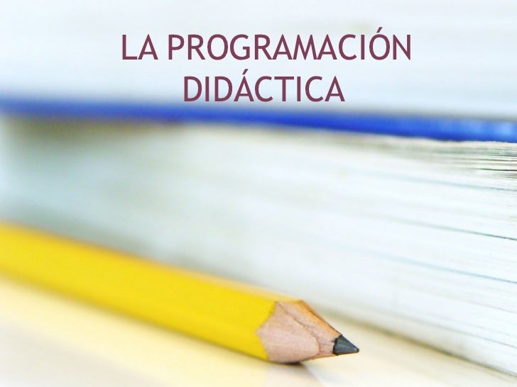 Programación didáctica