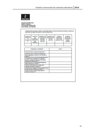 Gestión e innovación de contextos educativos 2014
15
 