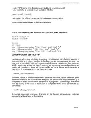 Programación en c++ | PDF