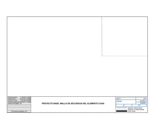 Fecha de inicio 11-06-06 12:00AM
Fecha de fin 03-27-07 11:59AM
Fecha de corte 12-04-06 8:00AM
Fecha de ejecución 03-09-07 11:00AM
Número de página 5C
© Primavera Systems, Inc.
PROYECTO BASE: MALLA DE SECUENCIA DEL ELEMENTO CASA
Relación determinante
Relación no determinante
Color critíco
ACT HT
DESC DURO
DURR
IT FT
 