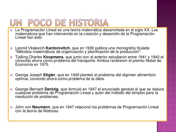 Programación lineal