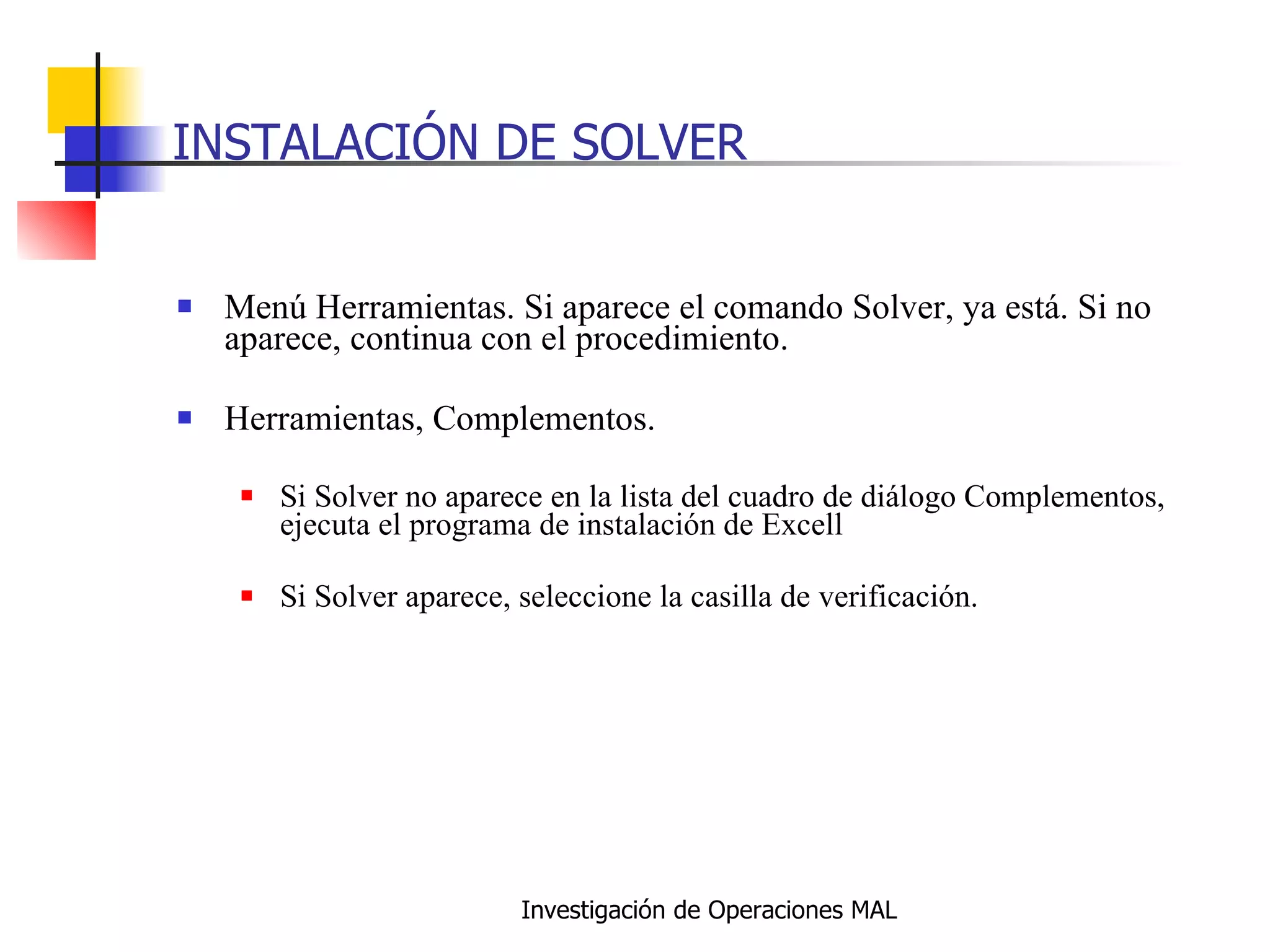 Programacion Lineal Y Solver | PPT