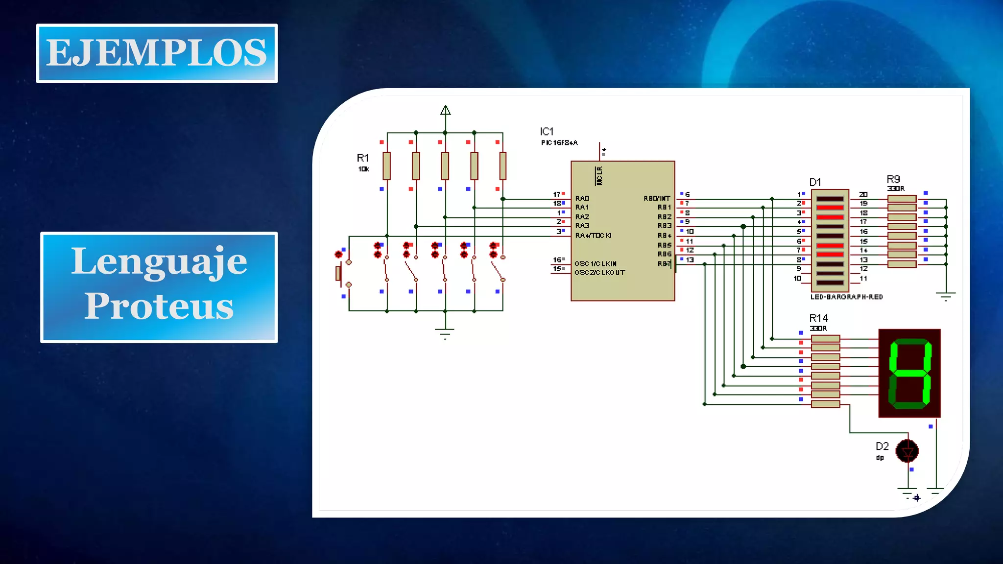 EJEMPLOS
Lenguaje
Proteus
 