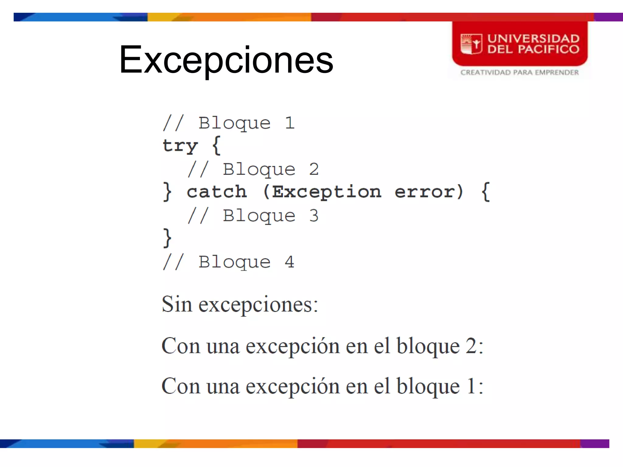 Excepciones
 