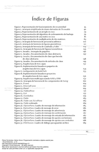 Flórez Fernández, Héctor Arturo. Programación orientada a objetos usando java.
: Ecoe Ediciones, . p 13
http://site.ebrary...