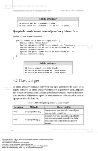 Flórez Fernández, Héctor Arturo. Programación orientada a objetos usando java.
: Ecoe Ediciones, . p 66
http://site.ebrary...