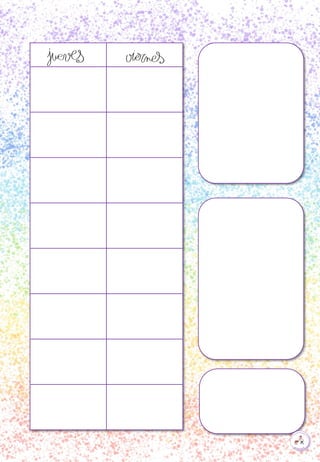 Programación semanal vertical