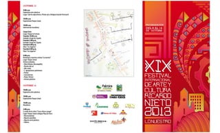 Programación XIX Festival Internacional de Arte Ricardo Nieto