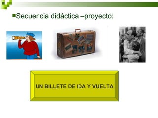 UN BILLETE DE IDA Y VUELTA <ul><li>Secuencia didáctica –proyecto: </li></ul>