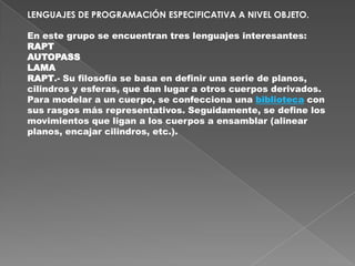 Programación y control de un robots | PPTX