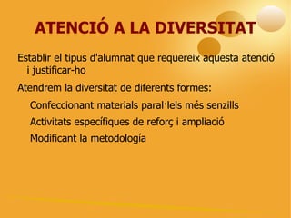 Han d´estar relacionats amb les Cbs 