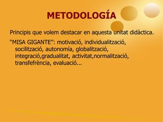 JUSTIFICACIÓ Aspectes rellevants de la unitat: Extensió 3-4 línies  