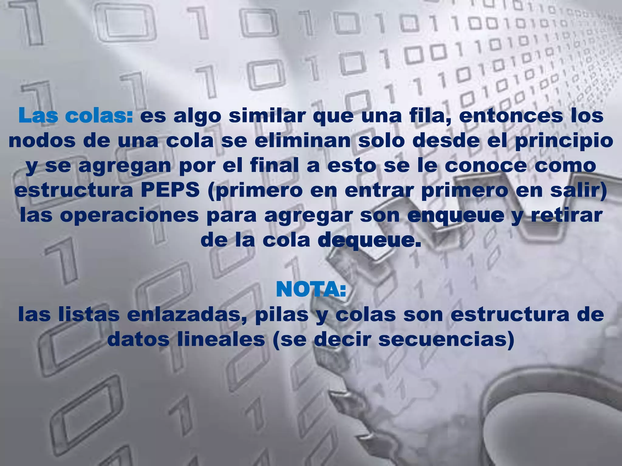 Hashtable(), Hashtable(intnElements), Hashtable(intnElements, float loadFactor) Constructores.intsize()Devuelve el tamaño de la tabla. booleanisEmpty()Indica si la tabla está vacía. Enumerationkeys()Devuelve una Enumeration con las claves. Enumerationelements()Devuelve una Enumeration con los valores. booleancontains(Objectvalue)Indica si hay alguna clave que se corresponde con el valor. 