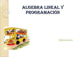 Algebra Lineal y Programación Aplicaciones