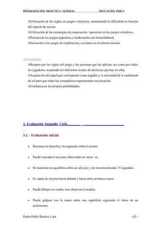 Programacion Educación Física