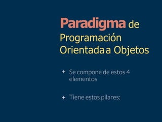 Paradigmade
Programación
Orientadaa Objetos
+
+
 