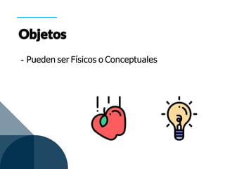 - Pueden ser Físicos o Conceptuales
 