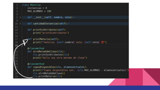 Programacion 2- Clase 7 python orientado a objetos | PDF