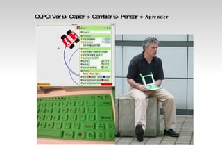 OLPC: Ver –> Copiar -> Cambiar –> Pensar ->  Aprender 