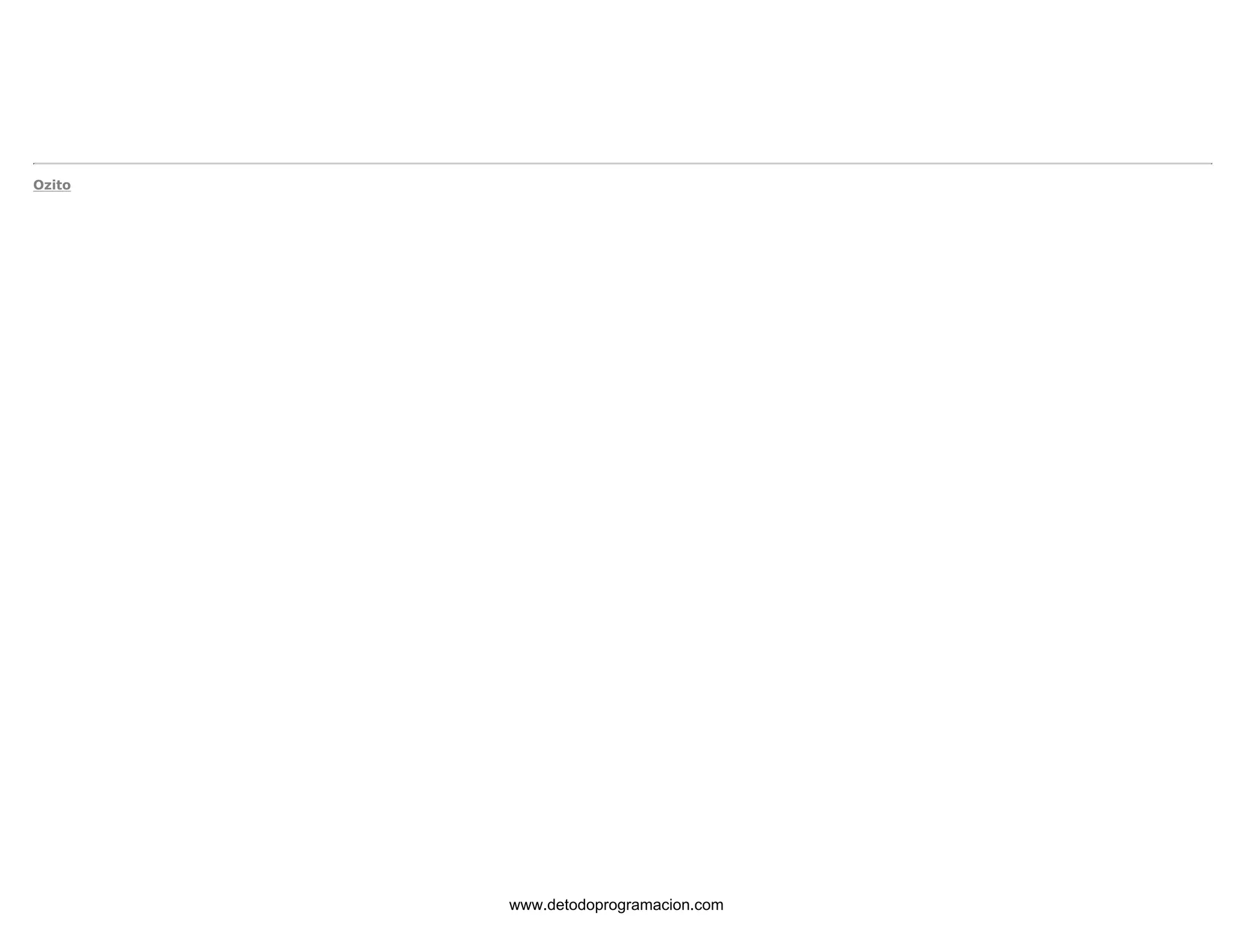 Ozito 
www.detodoprogramacion.com 
 