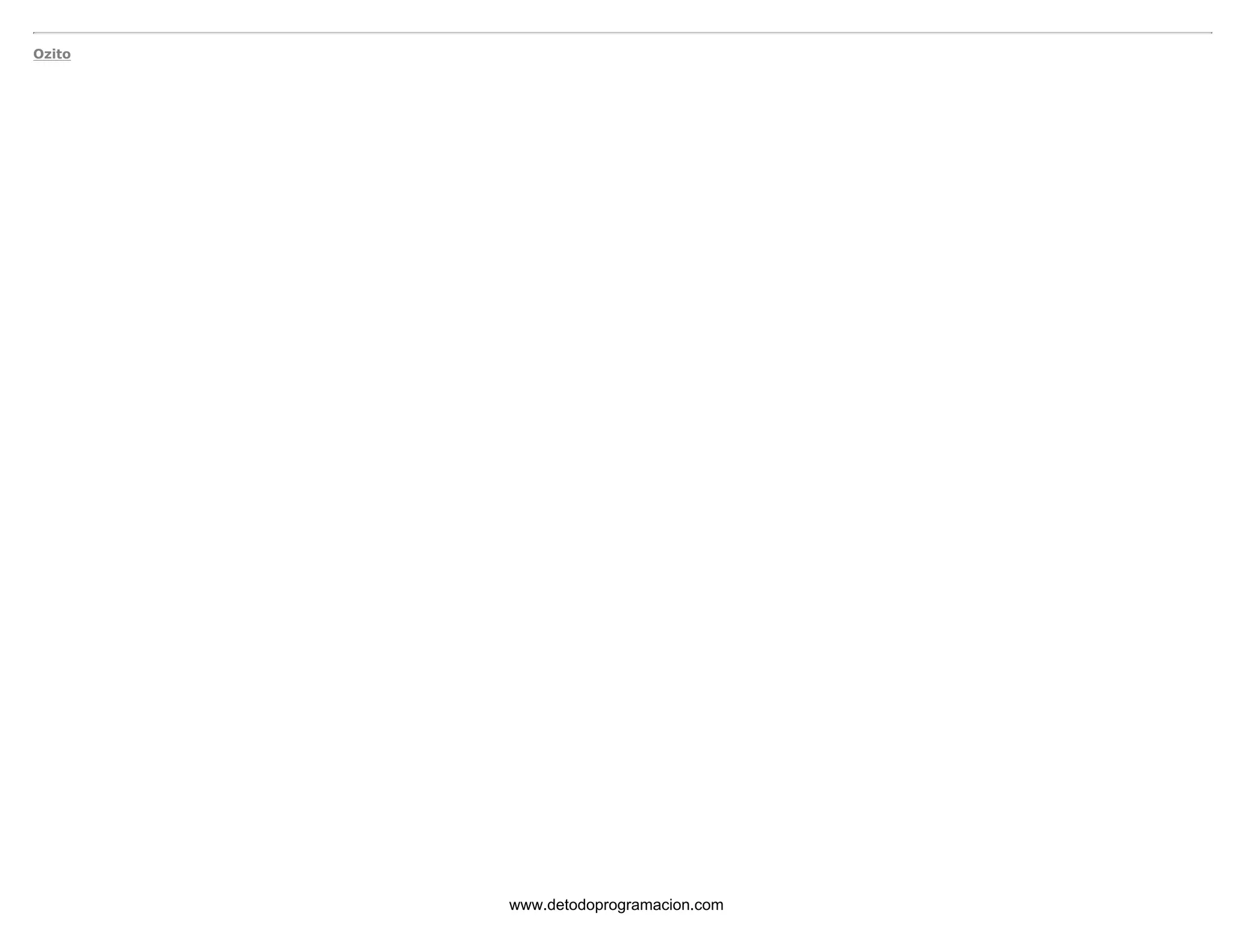 Ozito 
www.detodoprogramacion.com 
 