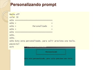 Personalizando prompt
 
