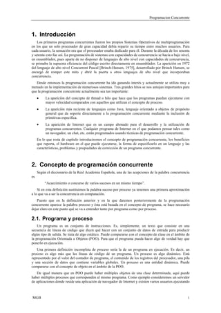 Programacion concurrente