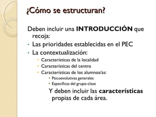 ¿Cómo se estructuran?

 