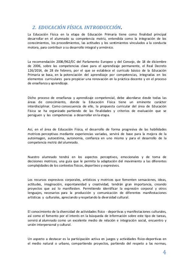 Programacion Educacion Fisica 2016 2017