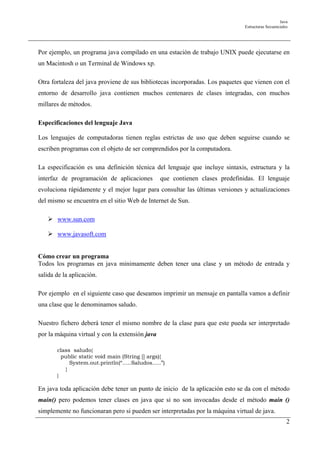 Programacion en java | PDF