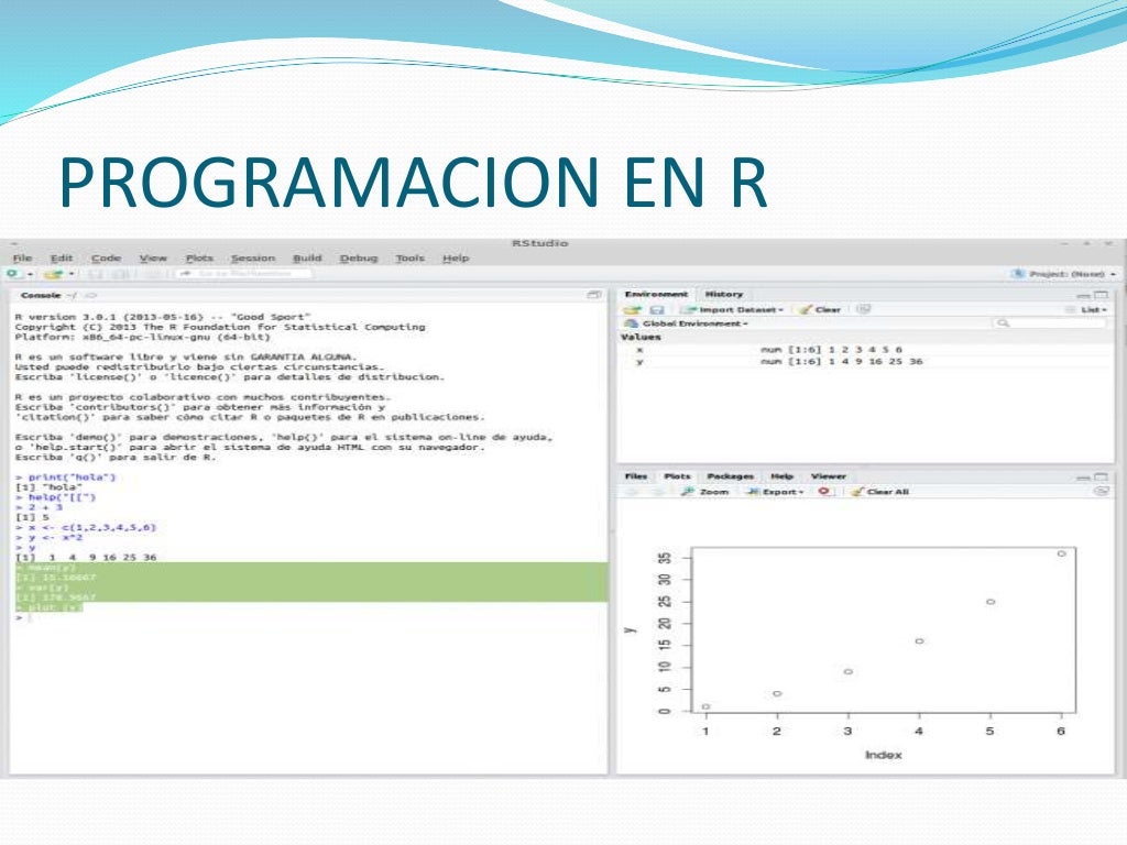 Programacion en R Programacion en R