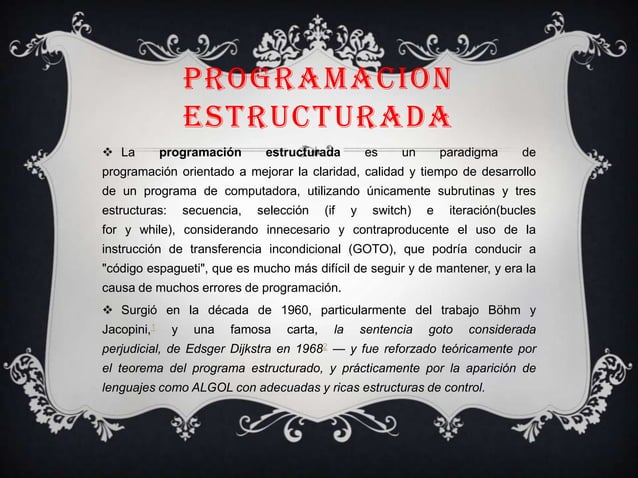 Programacion estructurada PPT Descarga Gratuita