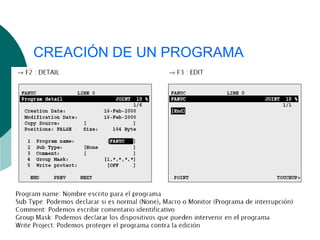 CREACIÓN DE UN PROGRAMA
 
